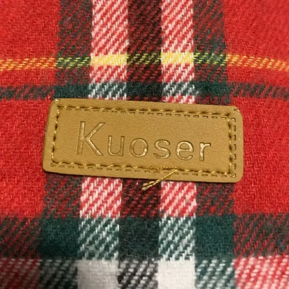 NWT Kuoser Reversible Plaid Dog Jacket Sz M
